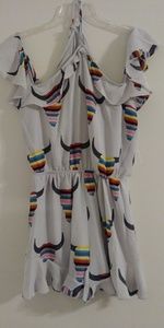 Western halter romper